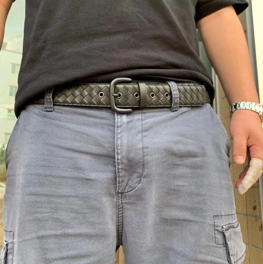 BOTTEGAVENETA葆蝶家男士牛皮编织针扣腰带，货号173784. 商品图5
