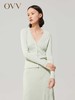 OVV 2022秋冬新款女装基础款桑蚕丝棉混纺V领休闲长袖针织开衫 商品缩略图0