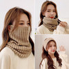 【围脖+面罩 两用】围脖女秋冬季韩版挂耳面罩保暖护颈脖套百搭围巾加厚骑车防风 商品缩略图6