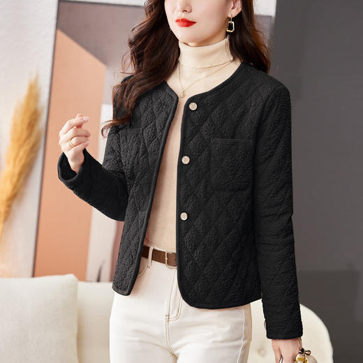 MZ 10899棉服外套菱格外穿百搭轻薄好叠穿棉衣 商品图1