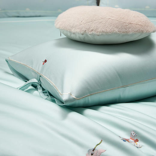 whinny/惠谊 现代中式100S长绒棉全棉刺绣儿童三/四件套 状元及第 商品图4