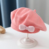 儿童贝雷帽宝宝帽子百搭秋冬季女孩洋气韩版公主针织毛线帽画家帽 商品缩略图8