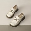 ZHR2022年春秋新款英伦风镜面厚底一脚蹬乐福鞋时尚休闲粗跟单鞋 商品缩略图7