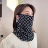 【围脖+面罩 两用】围脖女秋冬季韩版挂耳面罩保暖护颈脖套百搭围巾加厚骑车防风 商品缩略图4