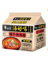 白象汤好喝辣牛肉汤面五连包111g 商品图0