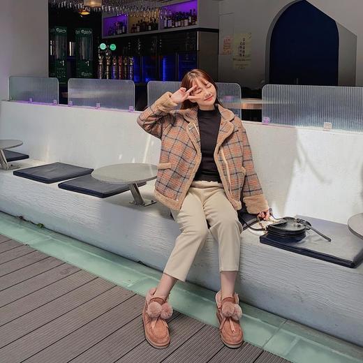 秋冬东北雪地靴女加绒高颜值羊皮毛一体蝴蝶结两穿保暖甜美棉鞋 商品图2