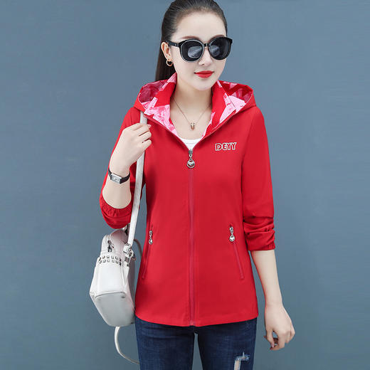 双面穿外套，韩版宽松时尚休闲风衣上衣TR-AZ1699 商品图2