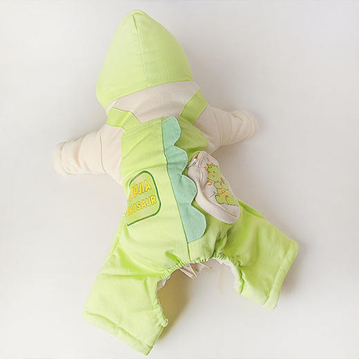 新款宠物小恐龙衣服 加绒加厚 秋冬连帽棉衣棉服四脚 商品图7