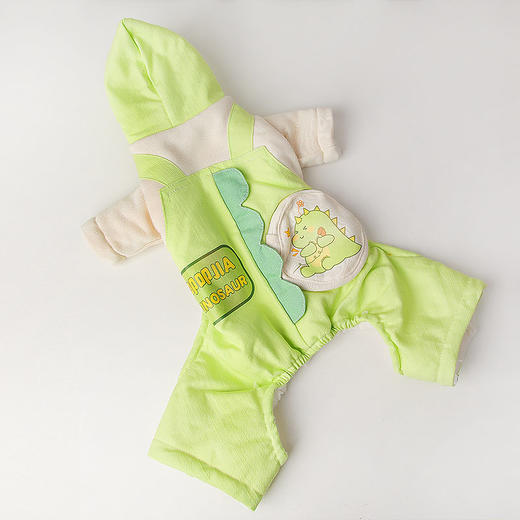 新款宠物小恐龙衣服 加绒加厚 秋冬连帽棉衣棉服四脚 商品图1