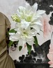 艾莎重瓣百合【山野千里，你是微风中的欢喜】简小姐精选白绿复色重瓣百合 艾莎10+2花头（防花损）2束包邮 下单5天发货 商品缩略图0