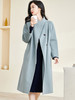剩S/M/L/XL/XXL 米思阳2025冬季新款时尚简约纯色毛呢外套宽松收腰长款大衣女3366 商品缩略图1