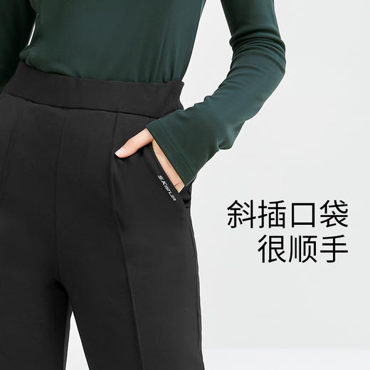 Supield素湃气凝胶防寒裤女秋冬高腰保暖罗马裤开叉喇叭裤拖地裤 商品图2