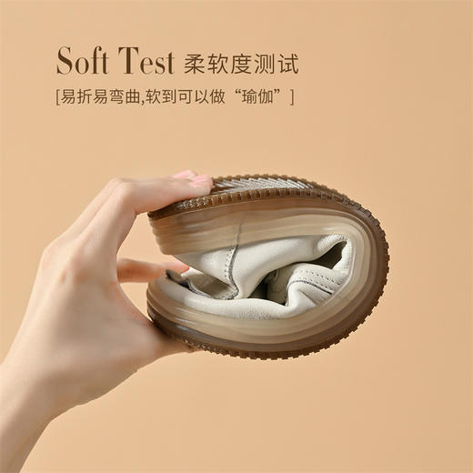 ZHR2022年秋季新款平底舒适复古懒人小白鞋百搭厚底休闲板鞋 商品图6