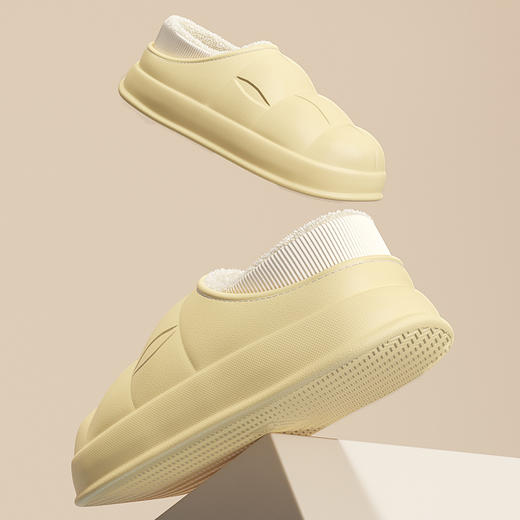 棉拖鞋女冬季室内家居新款保暖防滑防水小白鞋情侣拖鞋男秋冬zp18 商品图2