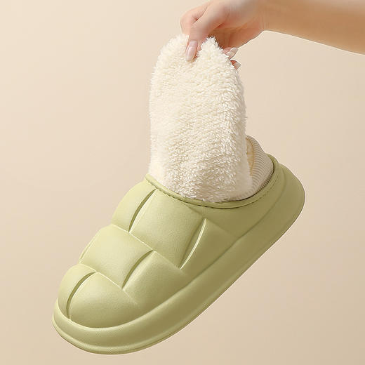 棉拖鞋女冬季室内家居新款保暖防滑防水小白鞋情侣拖鞋男秋冬zp18 商品图1