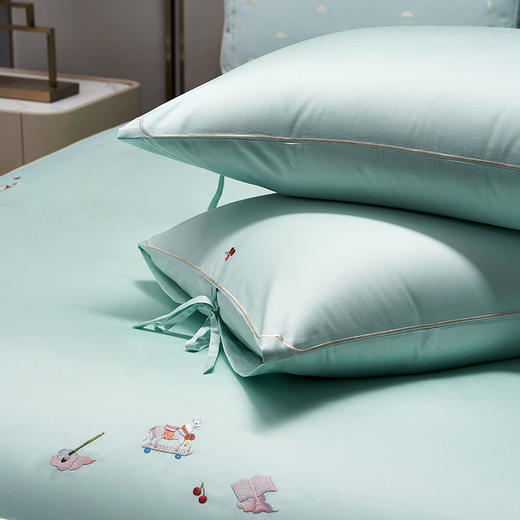 whinny/惠谊 现代中式100S长绒棉全棉刺绣儿童三/四件套 状元及第 商品图3