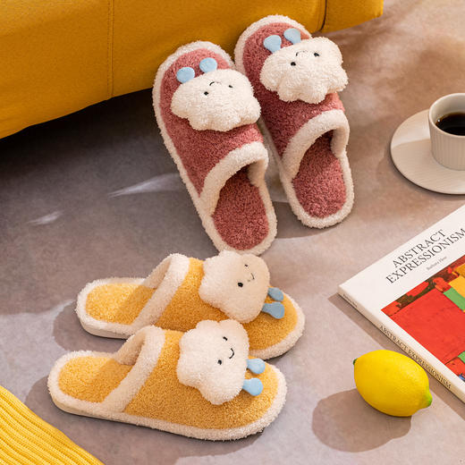 棉拖鞋女冬季可爱情侣室内家居家用毛毛绒厚底防滑卡通冬天拖鞋男tx09 商品图4
