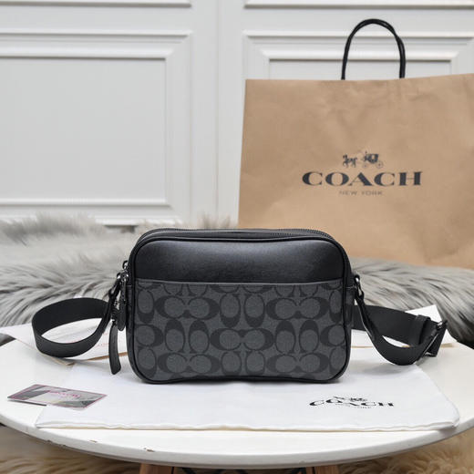 秋季特惠💰430 蔻驰COACH新款男士GRAHAM单肩斜跨相机包c4149新升级的相机包 商品图1