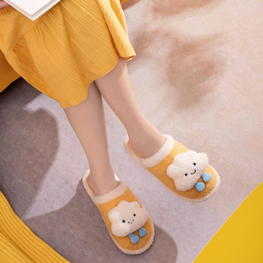 棉拖鞋女冬季可爱情侣室内家居家用毛毛绒厚底防滑卡通冬天拖鞋男tx09 商品图3