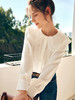 OLrain欧芮儿法式娃娃领雪纺蕾丝衫女秋季2022年新款宽松甜美小衫 商品缩略图3
