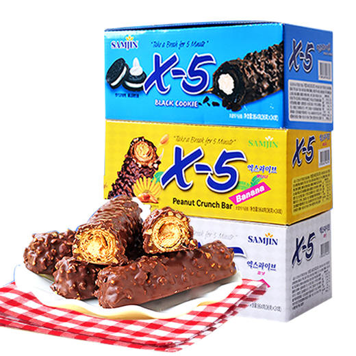 X-5 花生夹心巧克力棒（36g*24根）香蕉夹心巧克力棒（36g*24根） 商品图2