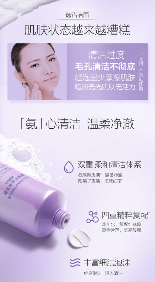 【每满200-40】自然堂凝时鲜颜洗面奶 商品图1