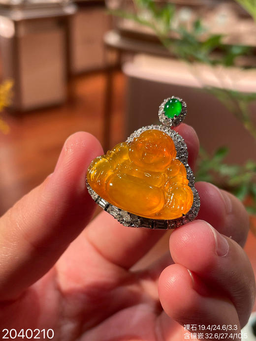黄翡佛公吊坠 48999【2040210】 商品图1
