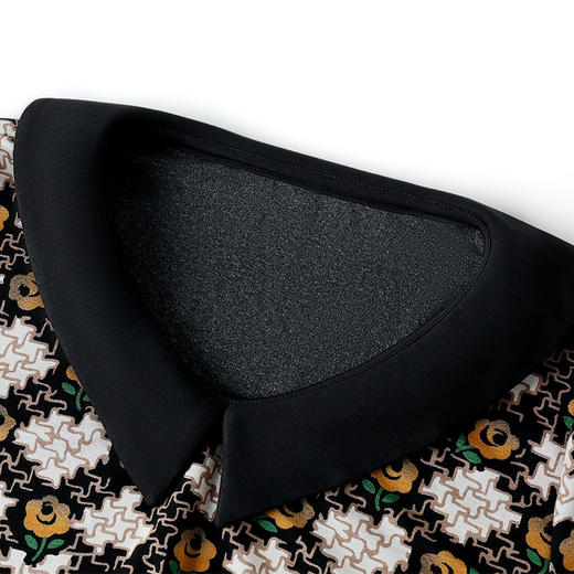 MCdd080-640 套装2022春秋新款中老年女翻领长袖上衣中年妇女印花两件套 商品图1