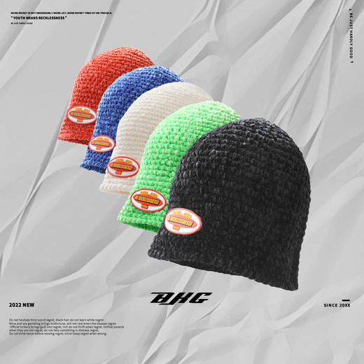 BJHG不计后果秋冬粗毛线显脸小保暖冷帽男韩版大头渔夫针织帽子女 商品图2