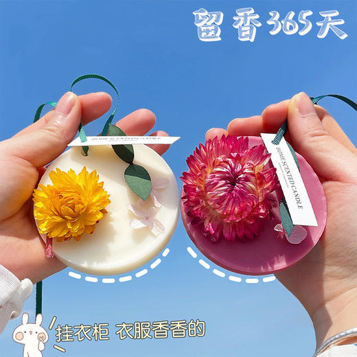 【一片香一年】唯美创意香薰蜡片 衣橱扩香香味挂件神器持久除味男士衣服香氛片香片包 商品图3