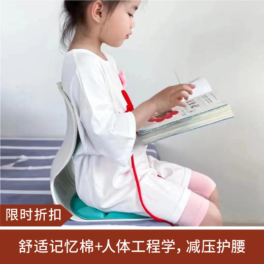 【限时折扣】BKT护腰坐垫椅（青色）36.3*33.3*32.7cm 商品图0