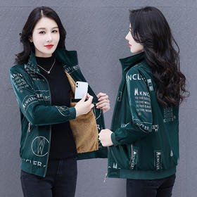 新款免洗亮面冲锋衣，加绒加厚修身显瘦保暖外套TR-AZ1611