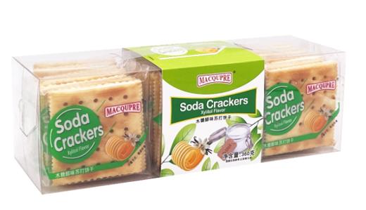 Macqupre什锦味/木糖醇味/奶盐味苏打饼干360g/盒 商品图1