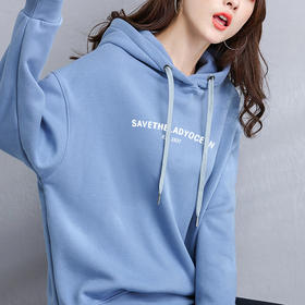 裁缝学苑AQ129 连帽加绒卫衣纸样女装新款落肩上衣外套服装打板图