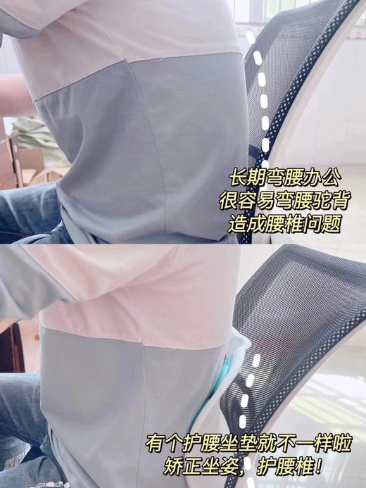 【限时折扣】BKT护腰坐垫椅（青色）36.3*33.3*32.7cm 商品图6