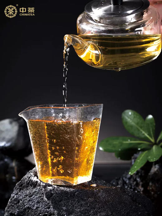 中粮-中茶安化黑茶(金花茯砖中茶冰碛岩)茯砖茶 1000g/盒/金花饱满/原产地直发 商品图4