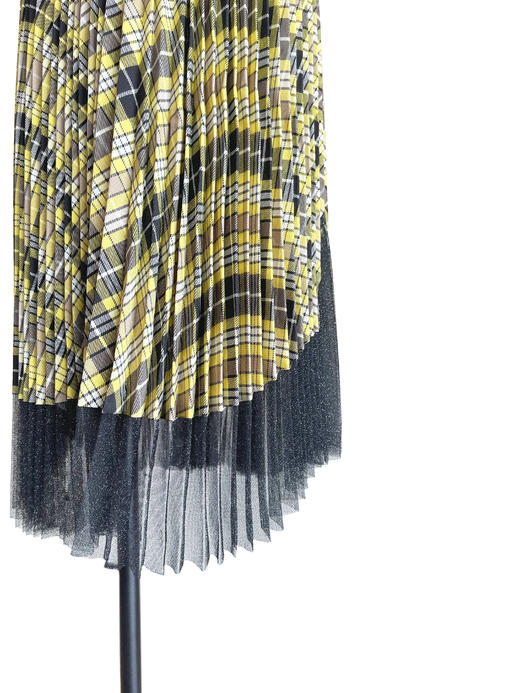 TYNVIE 网纱拼接裙摆百褶裙 商品图4