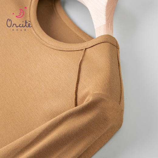 女士德绒通勤百搭打底高弹保暖内衣圆领女上装秋冬打底H223050558 商品图9