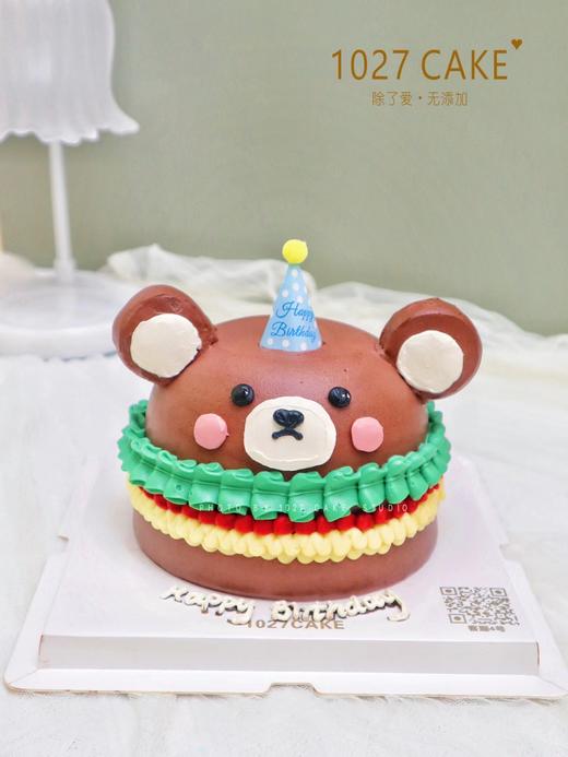 1027CAKE |  汉堡小熊蛋糕 ins复古风 商品图1