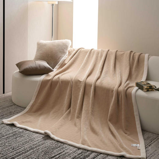 北欧风纯色臻棉绒四季多用毯 舒适保暖 居家必备 商品图2