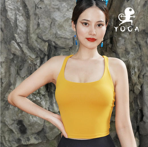 壁虎瑜伽【2210SY202】高弹美背瑜伽背心（有胸垫）清仓不退不换 商品图2