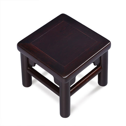 紫光檀富贵凳无束腰小方凳红木家具（快递包邮） 商品图3