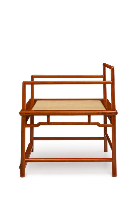 红桥红  家具严选  缅甸花梨（大果紫檀）【藤面 霍艾选中选 大禅椅】 商品图1