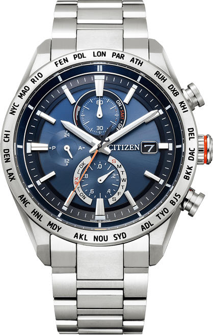 西铁城日本官方正品空中之鹰系列新品舒博钛光动能电波男表AT8181-63L 商品图1