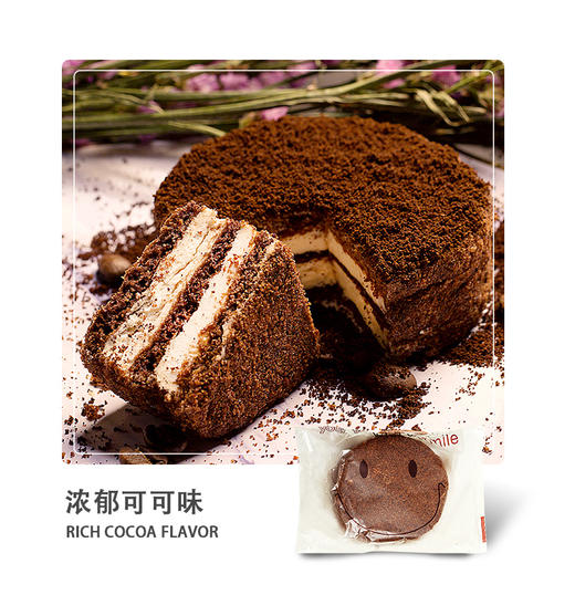 【中欧班列精选】俄罗斯风味迷你提拉米苏蜂蜜原味 可可蛋糕 18/45枚 商品图5
