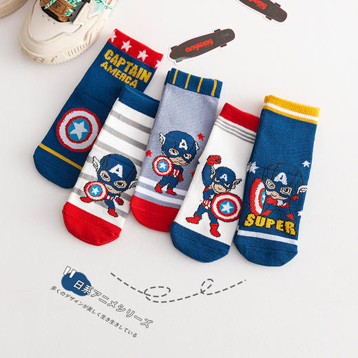 【星戴露蜘蛛侠儿童袜子】中筒秋冬款男童女童春秋棉宝宝学生恐龙卡通小孩棉袜 商品图8