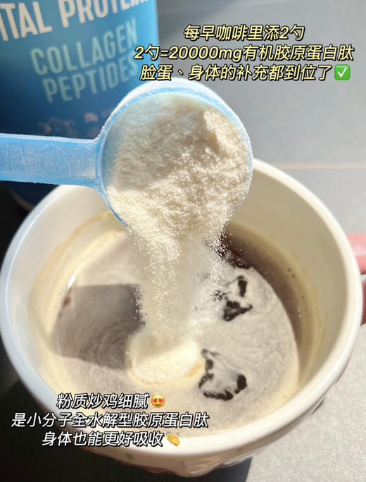 囤几罐不会错！无添加剂！雀巢旗下Vital Proteins纯胶原蛋白肽粉680g 商品图6