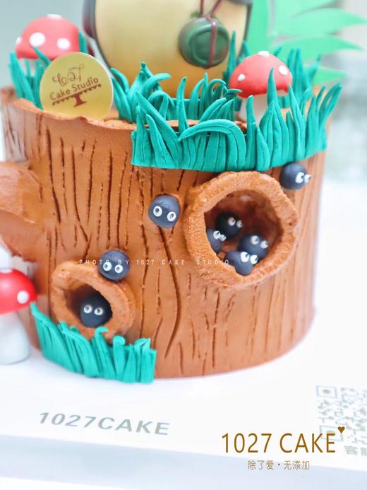 1027CAKE |  龙猫主题 宫崎骏 翻糖装饰 树桩蛋糕 商品图4