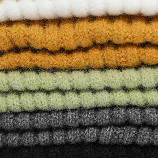 BJHG自制毛线针织运动发带多色金属贴标男女同款网红头套搭配发饰 商品图3