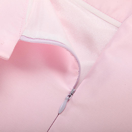 欧芮儿2016秋季女装简约时尚百搭荷叶裙浪漫优雅粉红色半身裙 商品图2